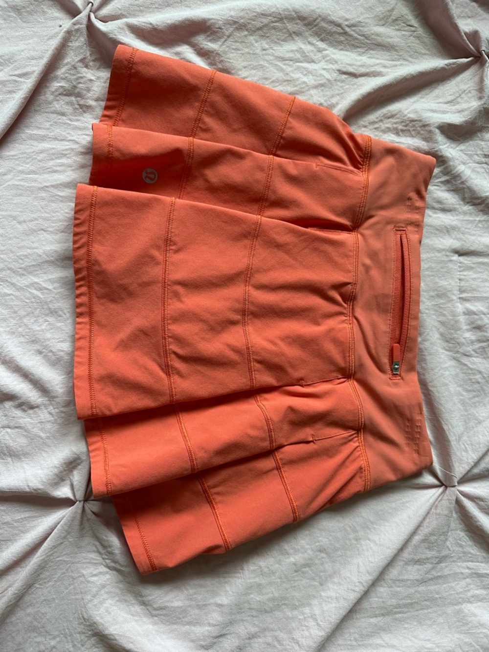 lululemon athletica Coral Orange Circle Skirt